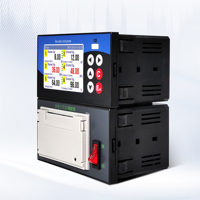 GT68PR Paper Recorder Data Logger with Printer Printing Real-time Printing Temperature Pressure Flow Curve Heat Treatment