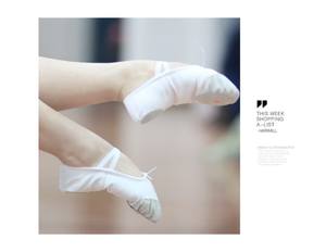 Zapatos de Ballet para niñas, zapatillas de baile de Ballet de suela blanda de lona, para práctica, <span class=keywords><strong>bailarinas</strong></span> - Product Image 3