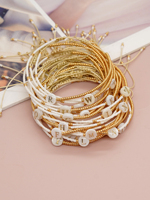 Gelang gaya Boho wanita berlapis emas kustom Go2BoHo perhiasan mode manik-manik Miyuki untuk hari jadi gelang pesona manik-manik