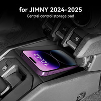 Plateau de console centrale de haute qualité pour JIMNY 2024-2025, boîte de rangement de voiture étanche et anti-poussière, tapis en silicone, accessoires intérieurs