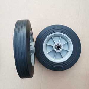 Glue Powder Wheel 10X2 Rubber Tread Ball Bearing Firm Gray <b>For</b> Luggage And <b>Tool</b> <b>Carts</b> - Product Image 2