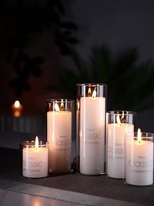 Custom Extra Large profumato bianco pilastro candele per matrimonio romantico decorativo all'ingrosso cilindro barattolo di vetro per pasqua - Product Image 5