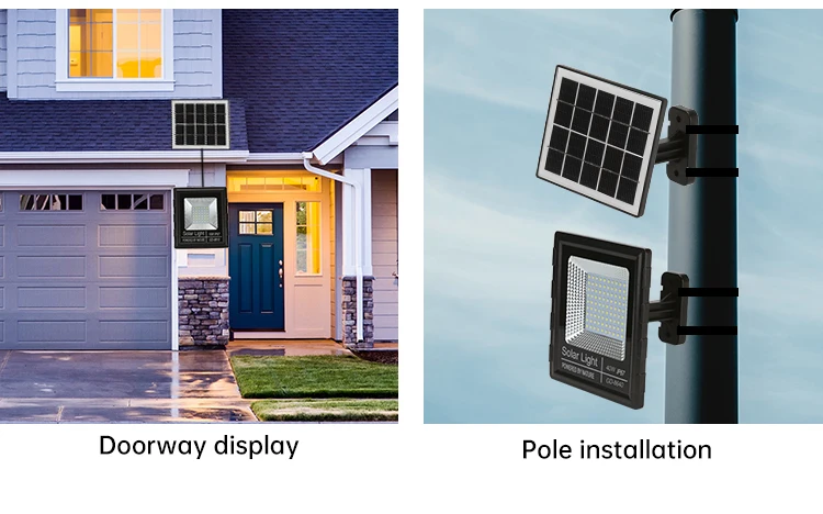 Easy to install solar led wall lamp infrared sensor solar lighting with separate panel