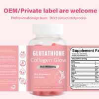 Gummies éclaircissantes pour la peau au collagène entièrement naturel Chinaherbs, personnalisables, contenant des multivitamines