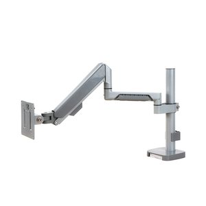 Support de moniteur universel en acier pour deux écrans, 32 pouces, blanc, pour bureau - Product Image 4