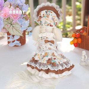 Vestido de Princesa Lolita Vintage de Lujo para Mascotas, con Encaje y Volantes, Gorro, para Gatos y Perros Pequeños, Estilo Dulce y Lindo, para Uso Diario - Product Image 2