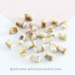 Gốm đất sét hạt tê giác da loạt bướm Rose Sea Sao dưa hấu Skull vuông hạt charm cho DIY đồ trang sức làm - Product Image 6