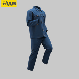 <span class=keywords><strong>Jeans</strong></span> à la mode résistants à l'abrasion vêtements de travail uniformes de cow-boy vêtements de travail en denim <span class=keywords><strong>pour</strong></span> hommes et femmes vente en gros - Product Image 5