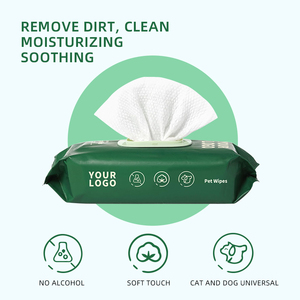 ผ้าเช็ดทำความสะอาดสัตว์เลี้ยงแบบเป็นมิตรต่อสิ่งแวดล้อม ปราศจากสารก่อภูมิแพ้ ไม่มีกลิ่น ปราศจากแอลกอฮอล์ ย่อยสลายได้ทางชีวภาพ สำหรับทำความสะอาดอุ้งเท้า ตา และหู รับผลิตแบบ OEM สำหรับการสั่งซื้อจำนวนมาก - Product Image 3