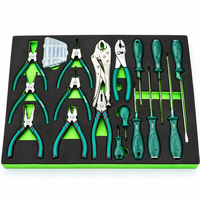 Kit d'outils mécaniques personnalisé en gros de 23 pièces, ensemble d'outils à main pour réparation automobile, pinces, tournevis avec plateau en mousse
