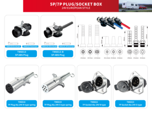 Conector y Cables para Remolque de 5/7/15 Vías, 24V, Estilo Europeo, Resistente a la Intemperie, Arnés de Cableado Resistente a la Intemperie para una Remolque Confiable - Product Image 4