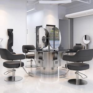 Table de travail de salon de <span class=keywords><strong>coiffure</strong></span> Table de <span class=keywords><strong>coiffure</strong></span> multi-personnes Boutique de <span class=keywords><strong>coiffure</strong></span> Table d'équipement fixe - Product Image 5