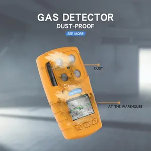 Fabricação OEM O2 EX H2S Detector de gás portátil multi 4 em 1 analisador de ozônio e ar Safewill China Display Digital LED recarregável