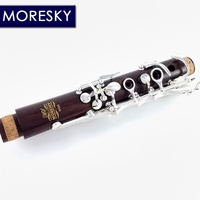 Customized Rosewood Silver Plated Bb Clarinet 17 Keys Mopane Body