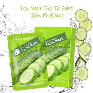 <span class=keywords><strong>Masque</strong></span> facial au <span class=keywords><strong>concombre</strong></span> de qualité supérieure, anti-acné et hydratant, <span class=keywords><strong>masque</strong></span> facial en feuille - Product Image 2