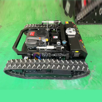Robot robot autonome télécommandé automoteur sur chenilles grande tondeuse à gazon automatique Gps