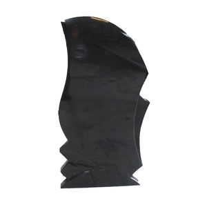 伝統的なロシア式天然中国産黒御影石墓石（1年間保証付き） - Product Image 1