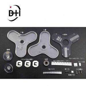 Kit Electrónico DIY para Fabricación de Fidget Spinner LED RG550, Giroscopio Luminoso de 3 Aspas, Kit de Soldadura de Piezas DIY para Entrenamiento Electrónico - Product Image 4