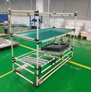 Connecteur de tuyau Lean en acier inoxydable industriel de 28 mm, plaqué zinc |   Étagères et bancs de travail modulaires pour <span class=keywords><strong>atelier</strong></span> |   Joint durable - Product Image 6