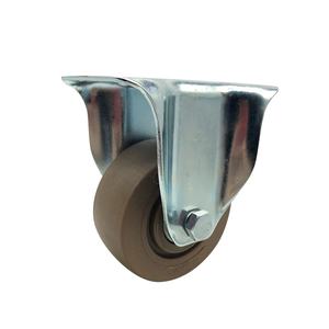 <span class=keywords><strong>3</strong></span> polegadas marrom rodízios resistentes à alta temperatura 280 graus direção para carrinho de criança rolo direcional freio forno roda rodízio - Product Image 3