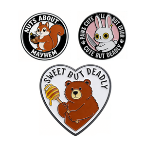 Broches et badges en émail personnalisés Danger Dagger Animal I ENJOY DANGER, bijoux animaux pour vêtements, Nouvel An Chinois, Remise de diplôme - Product Image 5