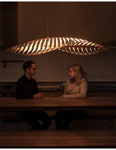 Plafonnier Lumières Goutte <span class=keywords><strong>Bois</strong></span> Driftwood Perle Suspension Lustre Luminaires En <span class=keywords><strong>Bois</strong></span> Pendentif Éclairage Lustres Modernes - Product Image 3