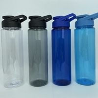 Bouteilles d'Eau de Sport Givrées en Tritan Sans BPA de 500ML et 700ML pour Voyage en Extérieur, Large Goulot, avec Logo Personnalisé