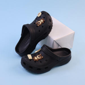 Chocolate Bear <strong>Crocs</strong> Clogs <strong>White</strong> Soft Sole Non Slip Beach Sandals <strong>For</strong> <strong>Women</strong> Four Seasons Wear - Product Image 4