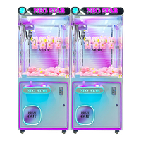 Machine à pinces à jouets avec points de crédit, en forme de pieuvre en peluche et de canard en caoutchouc, pour distributeurs automatiques, entrepôt Europe, prix de machines à pinces