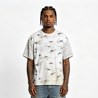 T-shirts graphiques streetwear vintage à imprimé camouflage pour hommes et femmes, surdimensionnés et personnalisés
