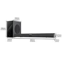 Heimkino-System 2.1 Fortschrittliche Multimedia-Lautsprecher Kabellose Bluetooth-Soundbar für TV