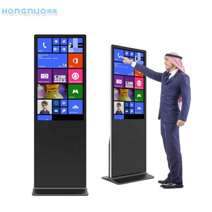 Écran publicitaire LCD tactile sur pied intérieur haute luminosité HONGNUO 43 <span class=keywords><strong>49</strong></span> 55 65 75 85 pouces, affichage de fenêtre 1920*1080 - Product Image 4