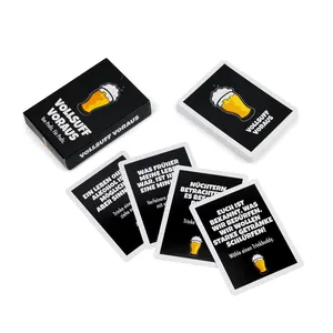イスラムのゲームカードとホログラフィックトレーディングカードゲームを作成するためのボックス付きOemカスタムアートペーパーブランクカスタムトランプ