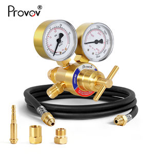 Regulador de Presión de <span class=keywords><strong>Gas</strong></span> Industrial de Doble Escala para Soldadura con Argón, CO2, Dióxido de Carbono, Regulador de <span class=keywords><strong>Gas</strong></span> Protector con Medidor de Flujo CFH - Product Image 5