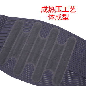 Ceinture de soutien lombaire large avec plaques en acier, respirante et réglable, pour soulager les douleurs dorsales, pour adulte, gris clair/foncé - Product Image 4