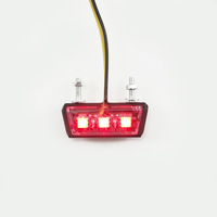 Motosiklet modifiye evrensel arka kuyruk işık LED plaka aydınlatma ışığı 12V scooter plaka işık