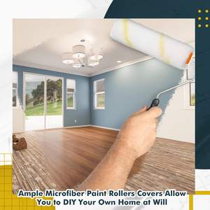 2025 Venda Quente Custom Paint Roller Covers Microfiber Paint Roller Covers Paint Brush Cover Pequeno Rolo Mini - Product Image 6