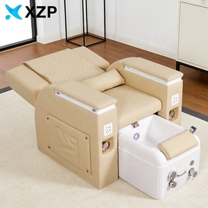 كرسي متعدد الوظائف لتجميل الأظافر والرموش مع حوض للقدمين ومسند للظهر وكرسي للوشم وتدليك القدمين - Product Image 6