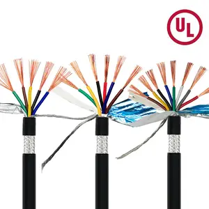 Cable de cobre eléctrico flexible de 1,5mm cable blindado impermeable aislamiento de PVC RVVP cable blindado cable de control mecánico