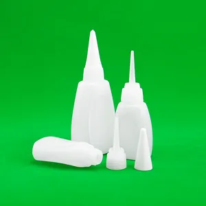 15G 20g 50g HDPE 502 cianoacrilato adhesivo Super pegamento botella de plástico para uso químico Impresión de logotipo