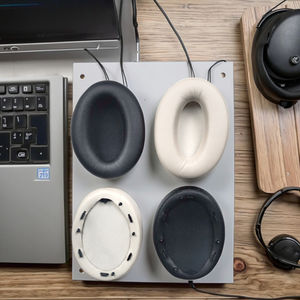 Oreillettes de protéines de remplacement en cuir respirant de haute qualité Earsun pour casque supra-auriculaire <span class=keywords><strong>WH</strong></span>-<span class=keywords><strong>1000XM3</strong></span> <span class=keywords><strong>Sony</strong></span> - Product Image 1