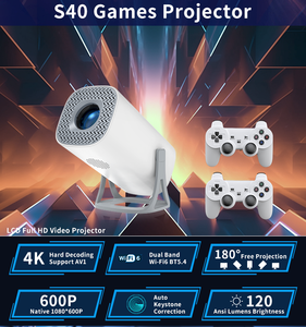 <span class=keywords><strong>Proyector</strong></span> WiFi 4K LED 3D Integrado para un Cine en Casa Óptimo, <span class=keywords><strong>Mini</strong></span> <span class=keywords><strong>Proyector</strong></span> S40 con Android 11 - Product Image 5