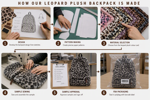 OEM Vintage Fax Fur Waterproof Backpack Custom Logo Applique Low MOQ <strong>Women</strong> Polyester Lining Portable School <strong>Travel</strong> <strong>Bag</strong> Wholesale - Product Image 5