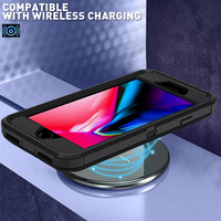 Étui antichoc 3 en 1 pour iPhone 5S/7Plus/8Plus-Support intégré, housse de protection étanche à la poussière (vente en gros)
