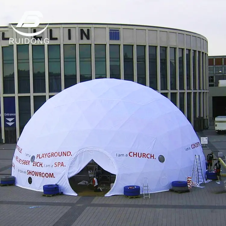 Luxuriöse große 30 m transparente wasserdichte geodätische Kuppel Spiel-Show Konzert Geschäftszeremonie Party-Markierung Outdoor Vordach Zelt Veranstaltungen