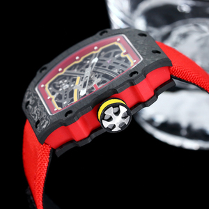 Nouvelle montre automatique squelette de luxe haut de gamme pour homme, boîtier rouge et noir, matériau composite léger, montre sport, montre haut de gamme - Product Image 4