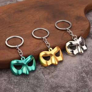 Lanterne verte Vintage métal masque porte-clés mousqueton à la mode pour <span class=keywords><strong>super</strong></span>-<span class=keywords><strong>héros</strong></span> Cosplay Cartoony Style - Product Image 1