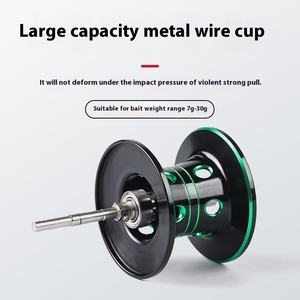 รอกตกปลาแบบไมโคร-โอเบคทีฟ สำหรับการตีไกล สีดำ รุ่นพิเศษ พร้อมใบมีดแบบหยดน้ำ แข็งแรง ทนทานต่อแรงกระแทก - Product Image 2