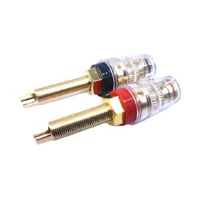 Terminal de audio de cobre transparente chapado en oro de 65 mm, conector grande de 520 con salida extendida de 4 mm para banana, poste M8, salida de fábrica - Product Image 3