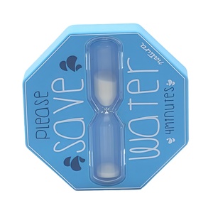 Temporizador de arena octogonal giratorio personalizado con ventosa, temporizador de <span class=keywords><strong>5</strong></span> <span class=keywords><strong>minutos</strong></span>, material ABS, ecológico, con reproducción de música - Product Image 1